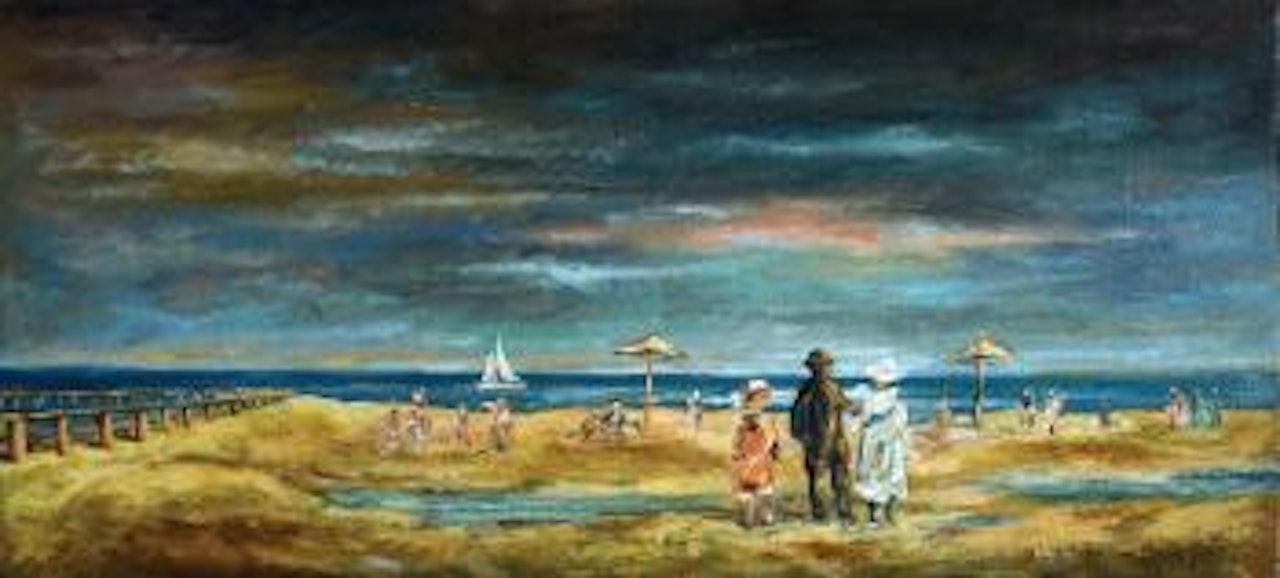 Brighton beach by Yosl Bergner