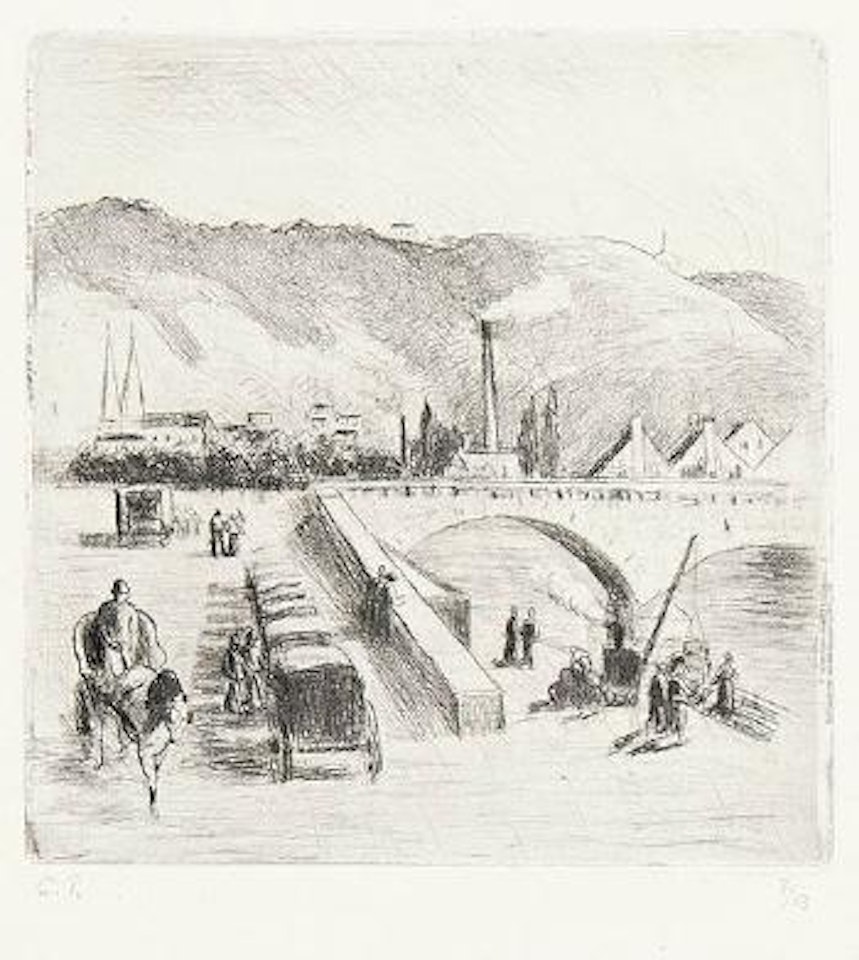 Quai de Paris, à Rouen by Camille Pissarro