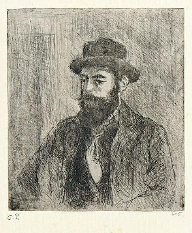 Portrait de Lucien Pissarro by Camille Pissarro