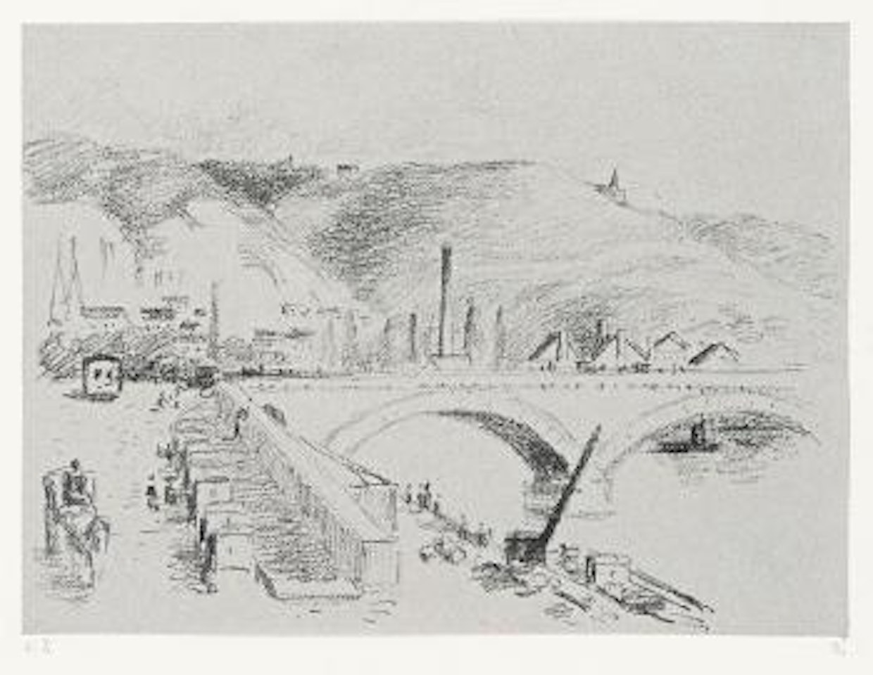 Pont Corneille à Rouen by Camille Pissarro