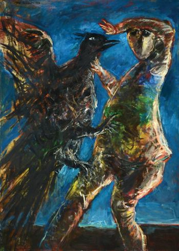 The eagle story (painting to Franz Kafka) by Yosl Bergner