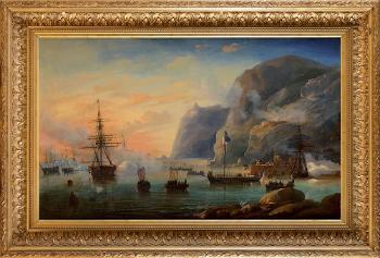 Transfert des cendres de l'Empereur Napoléon Ier sur la Belle-Poule, le 18 octobre 1840 à Sainte-Hélène by French School