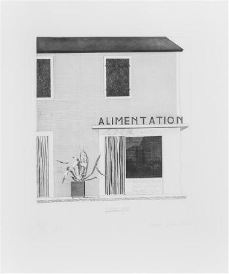 French Shop by David Hockney