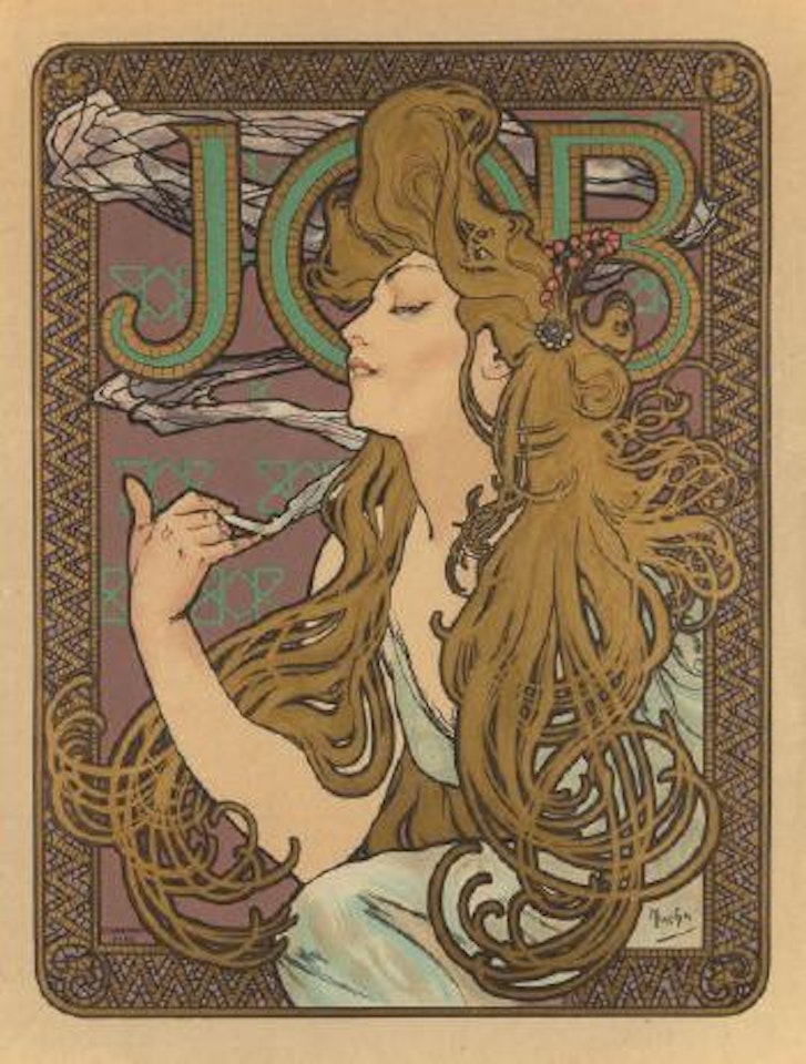 Job Cigarette Papers by Alphonse Mucha