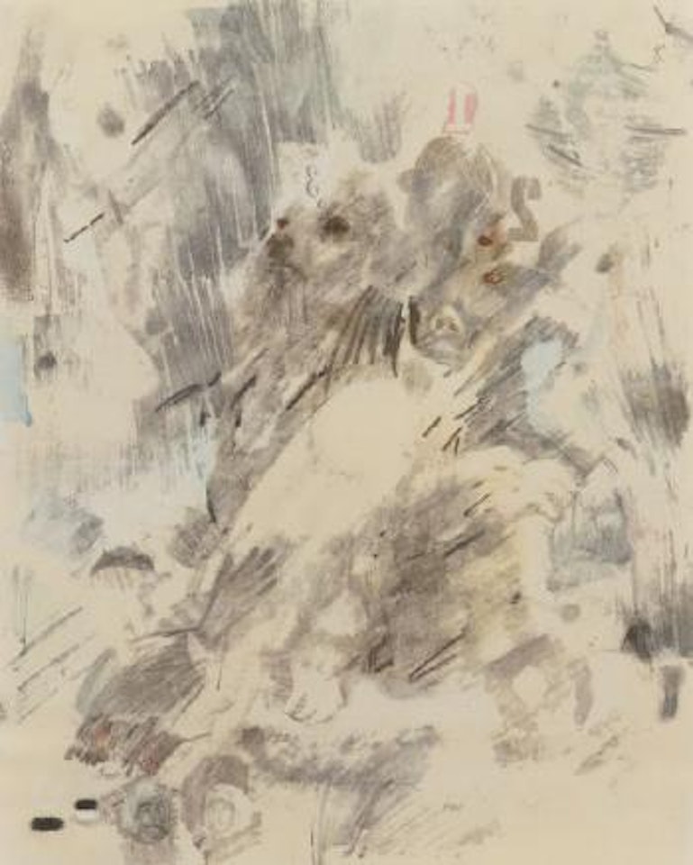 Canto VI: Circle Three, The Gluttons from XXXIV, Drawings from Dante's Inferno by Robert Rauschenberg