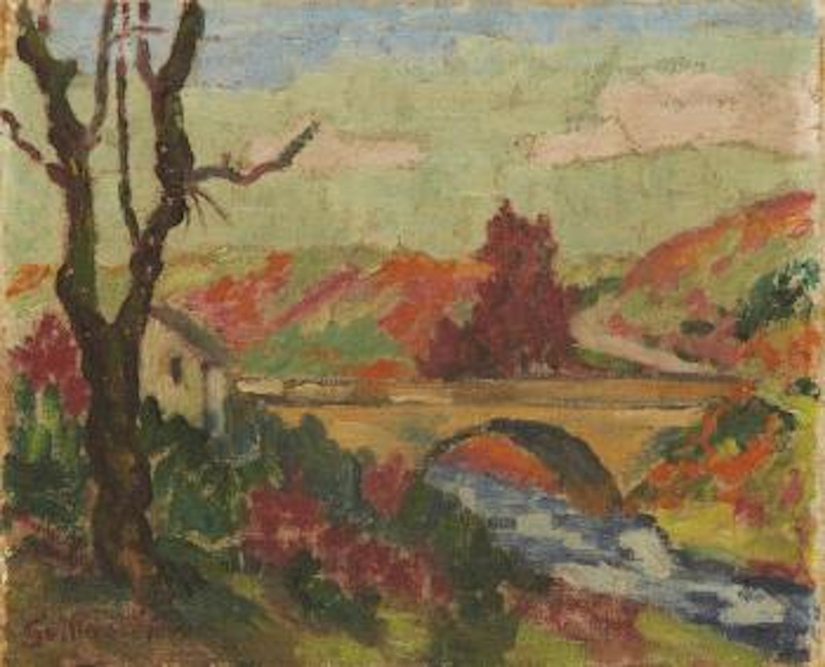 Le pont by Armand Guillaumin