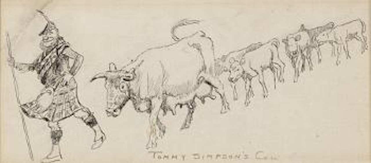 Tommy Simpson's Cow by Charles M Russell