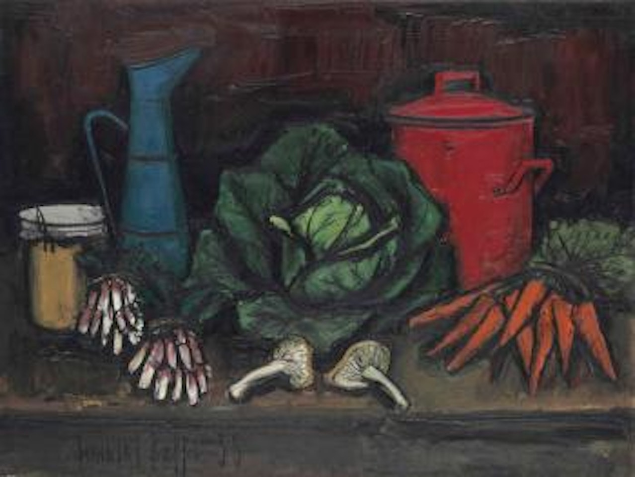Nature morte au chou by Bernard Buffet