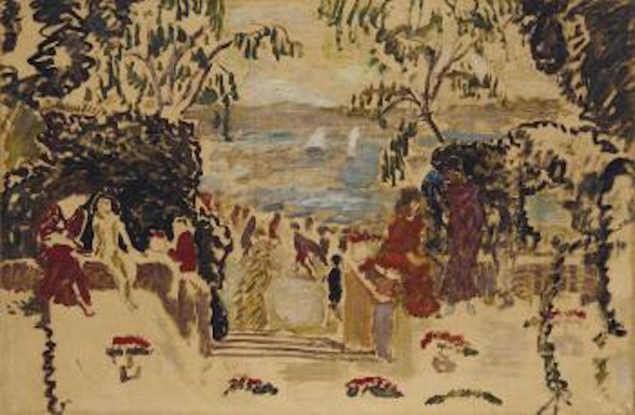 La terrasse au bord de la mer by Pierre Bonnard