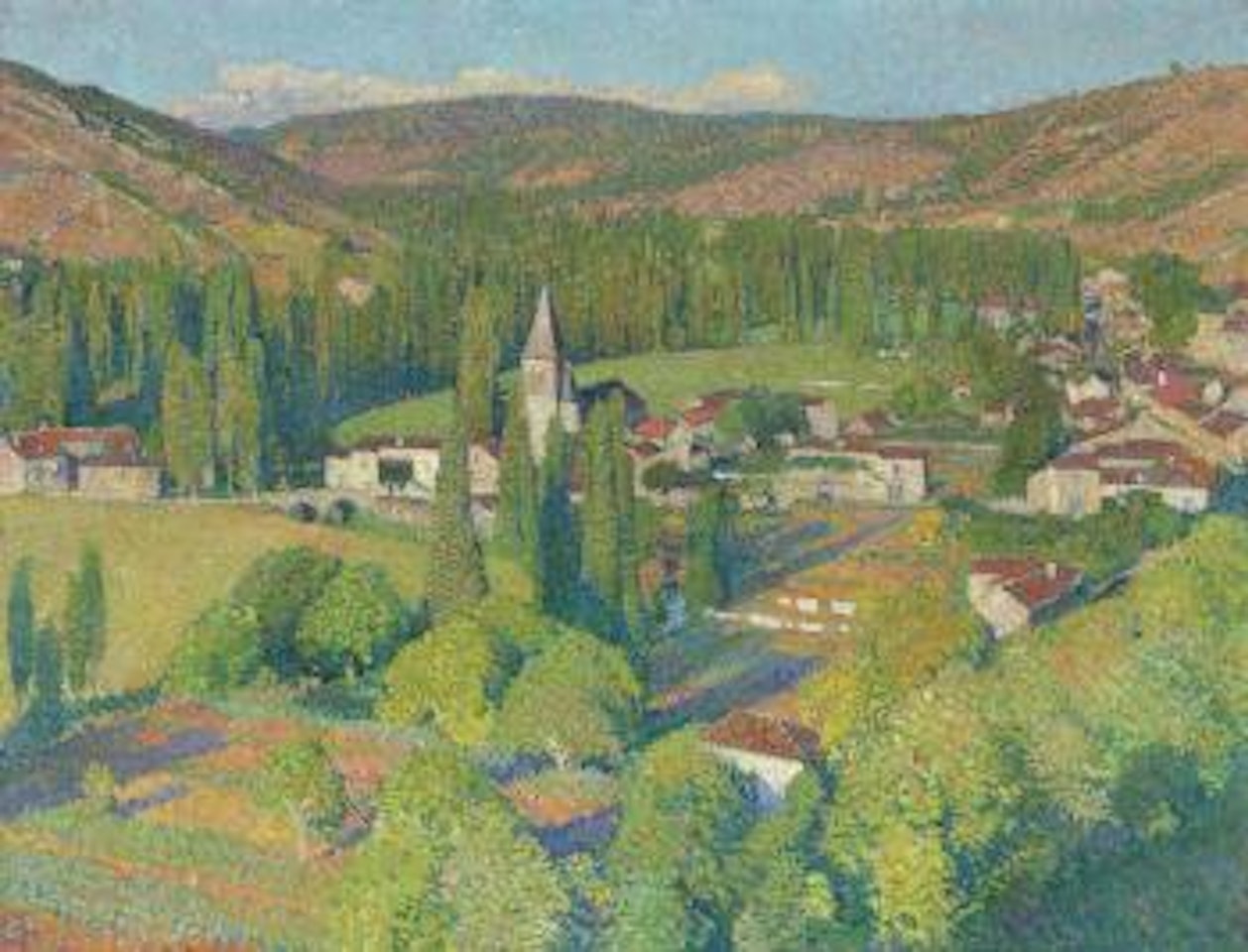 Vue de Labastide-du-Vert by Henri Jean Guillaume Martin