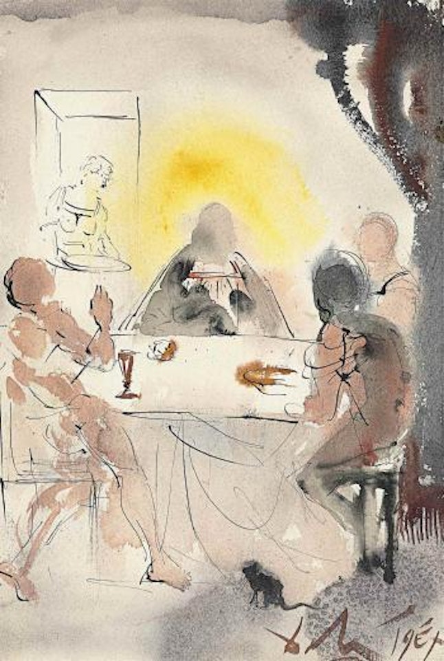 Biblia Sacra: Emmaüs (Luke 24) by Salvador Dali