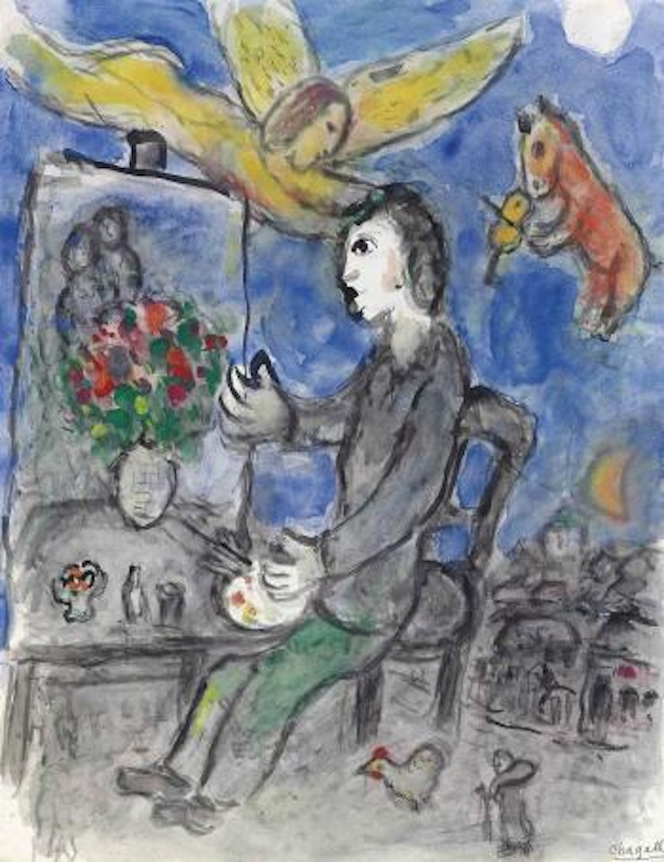 L'inspiration de l'artiste by Marc Chagall