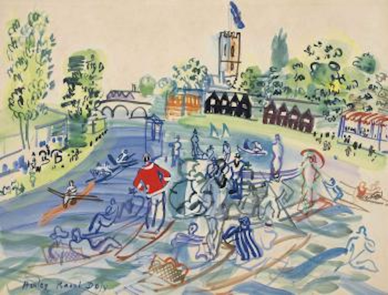 Régates à Henley by Raoul Dufy