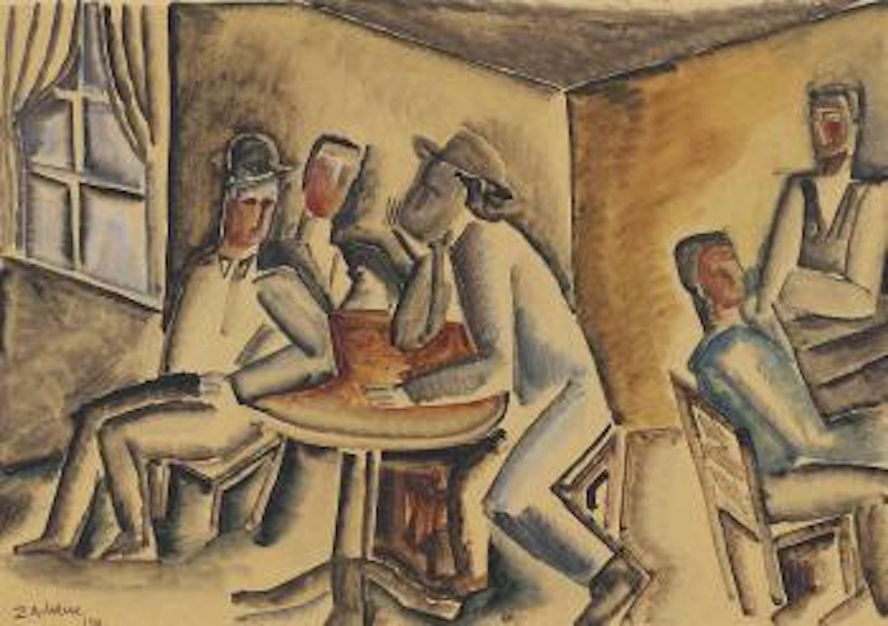 Le café by Ossip Zadkine