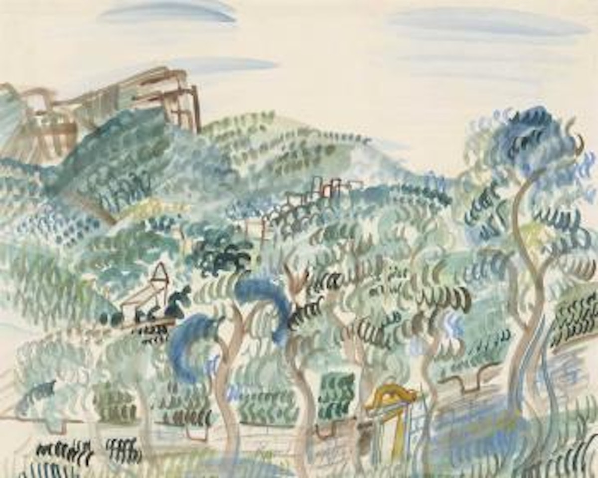 Paysage de Provence, Le Baou de Saint-Jeannet by Raoul Dufy