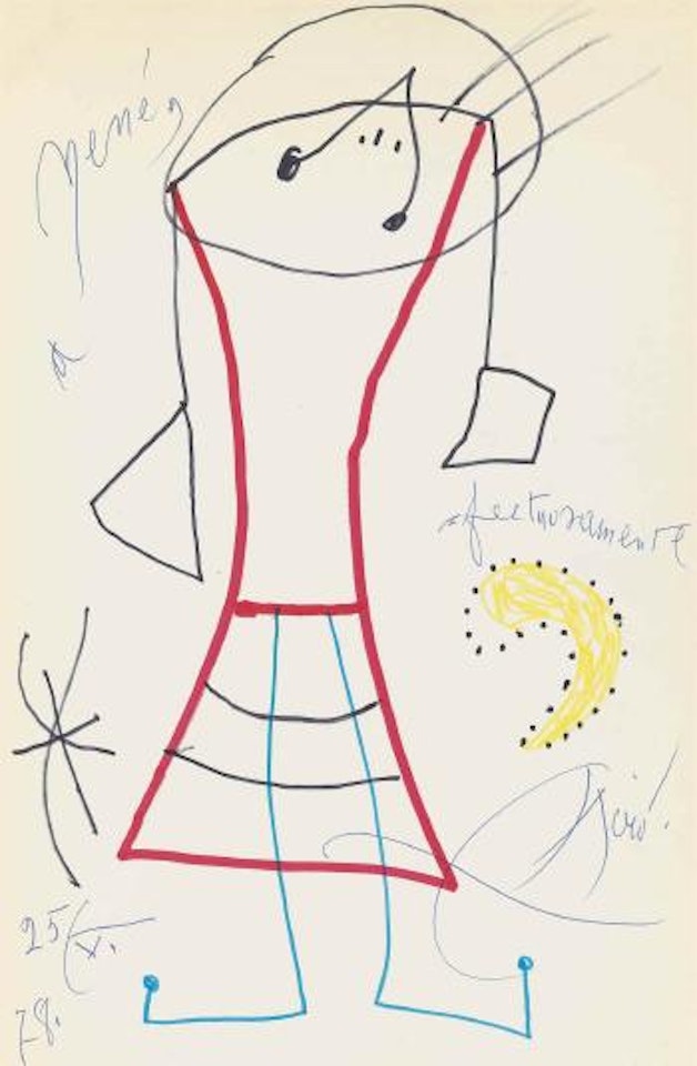 Portrait de Nené by Joan Miró