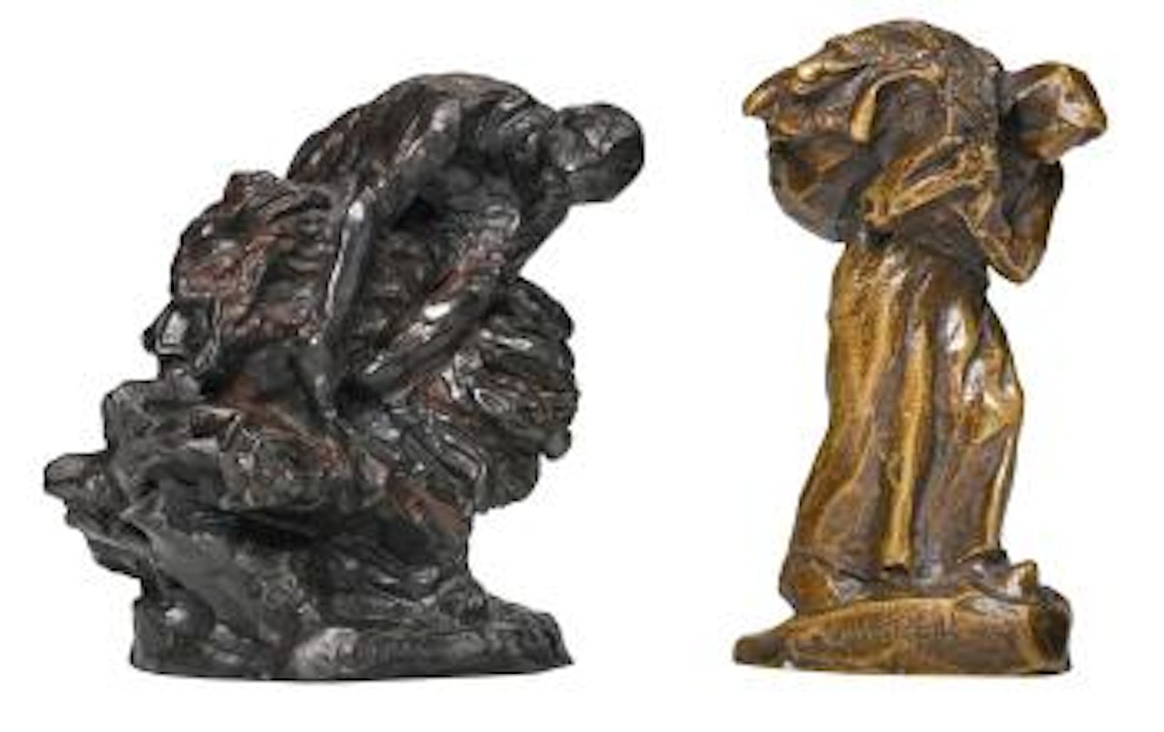 Retour De L'herbe And Ramasseur (Harvest And Gatherer) by Aime Jules Dalou