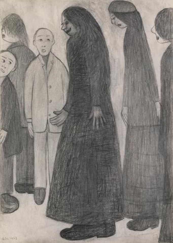 Six Figures by Laurence Stephen Lowry