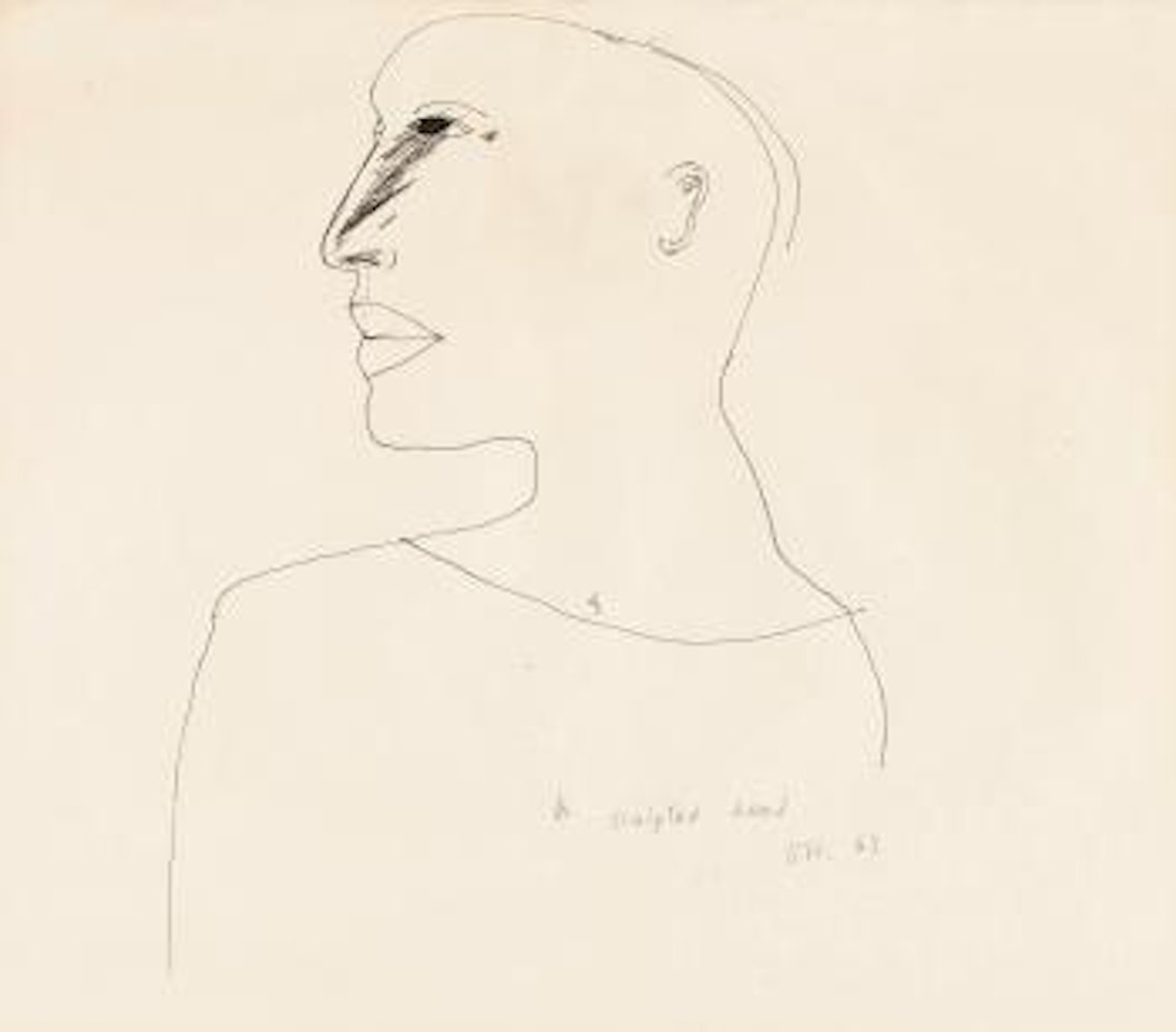 Sculpted Head by David Hockney