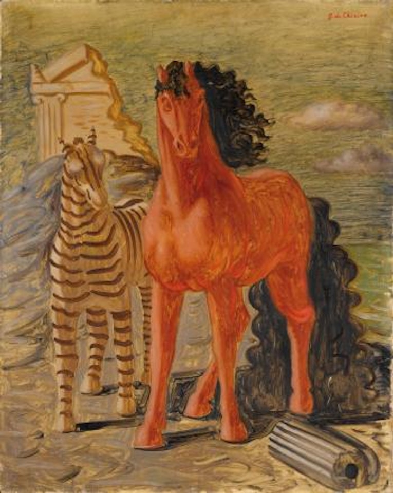 Cavallo E Zebra by Giorgio de Chirico