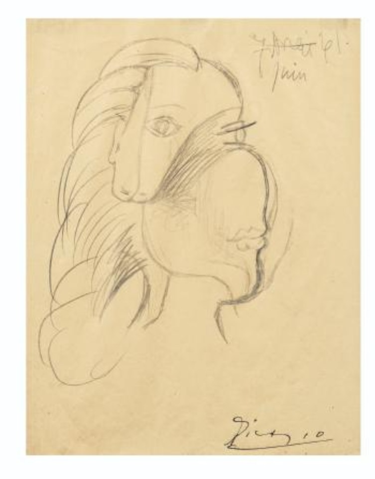 Étude De Visage (Dora Maar) by Pablo Picasso