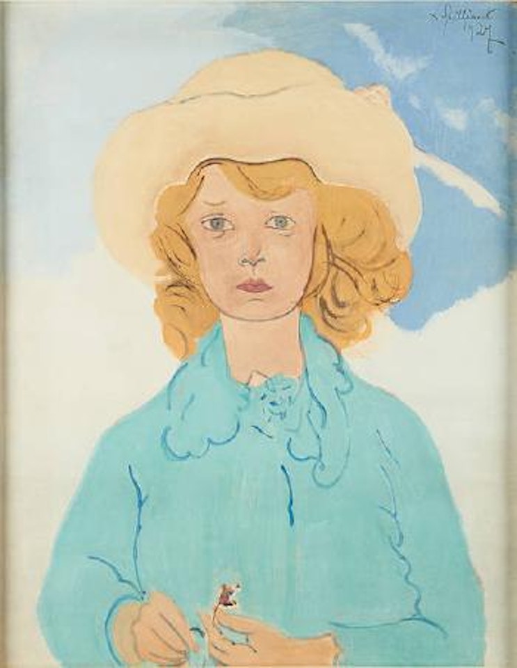 Portrait de Madeleine Spilliaert enfant by Léon Spilliaert