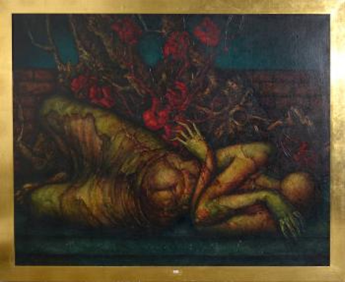 Personnage fantastique allongé by Jef van Tuerenhout