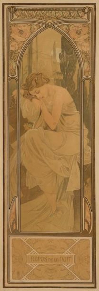 Repos de la nuit by Alphonse Mucha