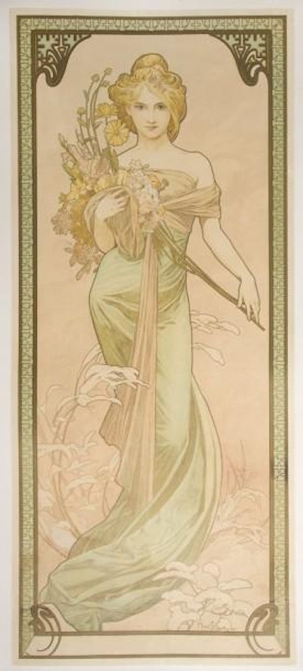 Le printemps by Alphonse Mucha