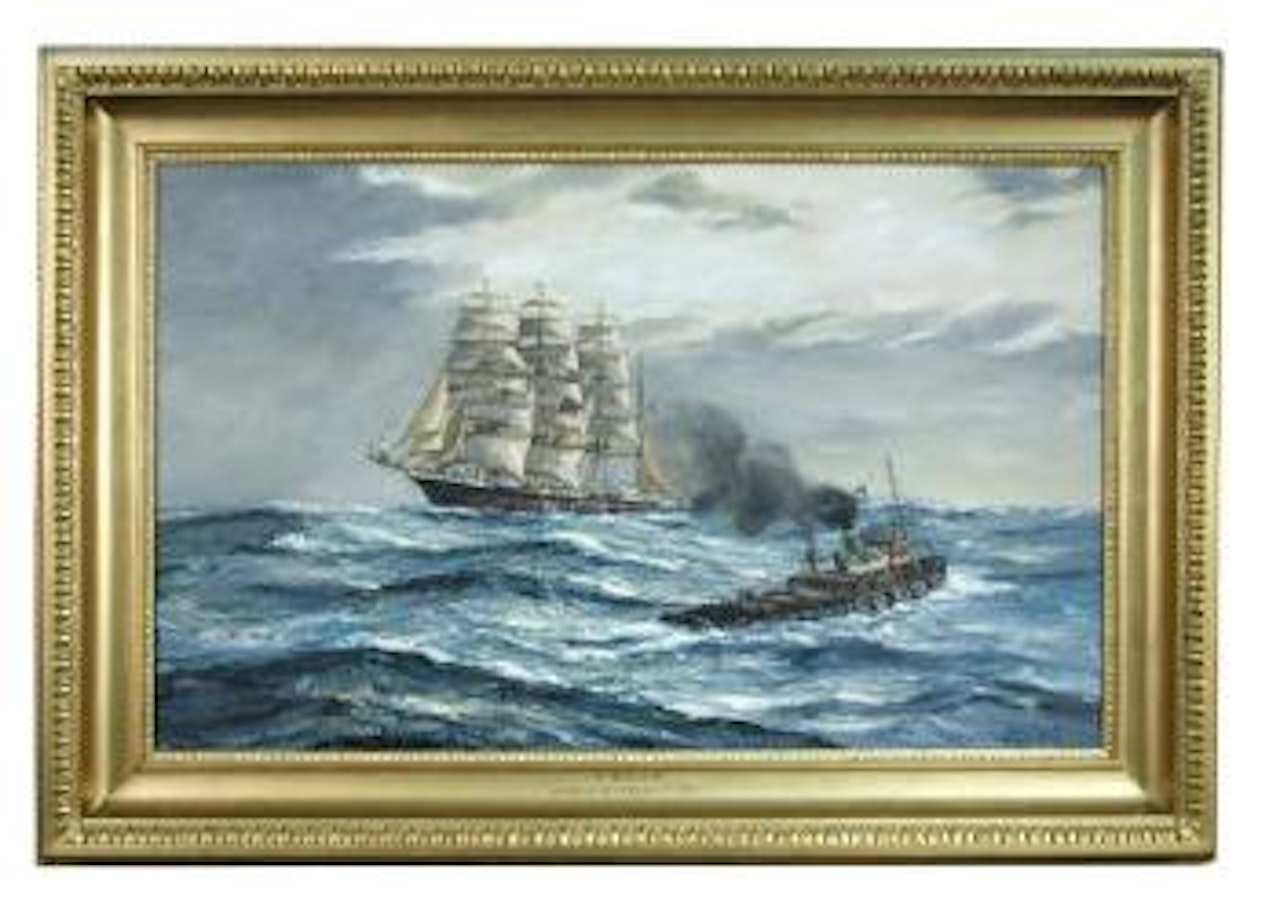 Nearing port by Henry Scott
