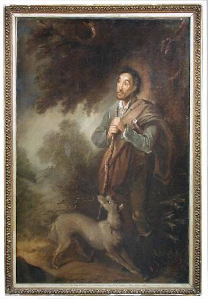 The woodsman and his dog in a storm by Thomas Barker of Bath by Thomas Gainsborough