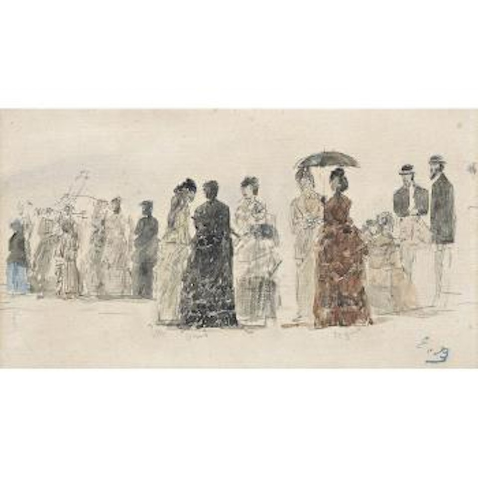 Sur La Plage by Eugène Boudin