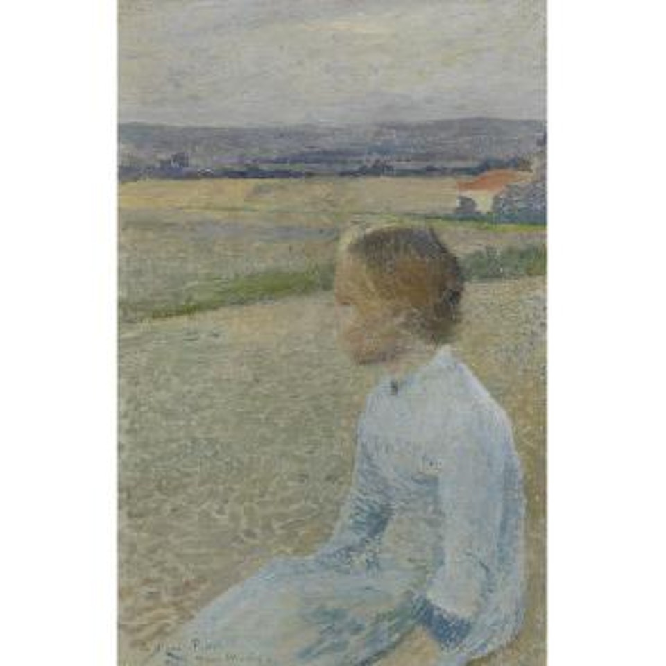 Petite Fille Regardant au Loin by Henri Jean Guillaume Martin