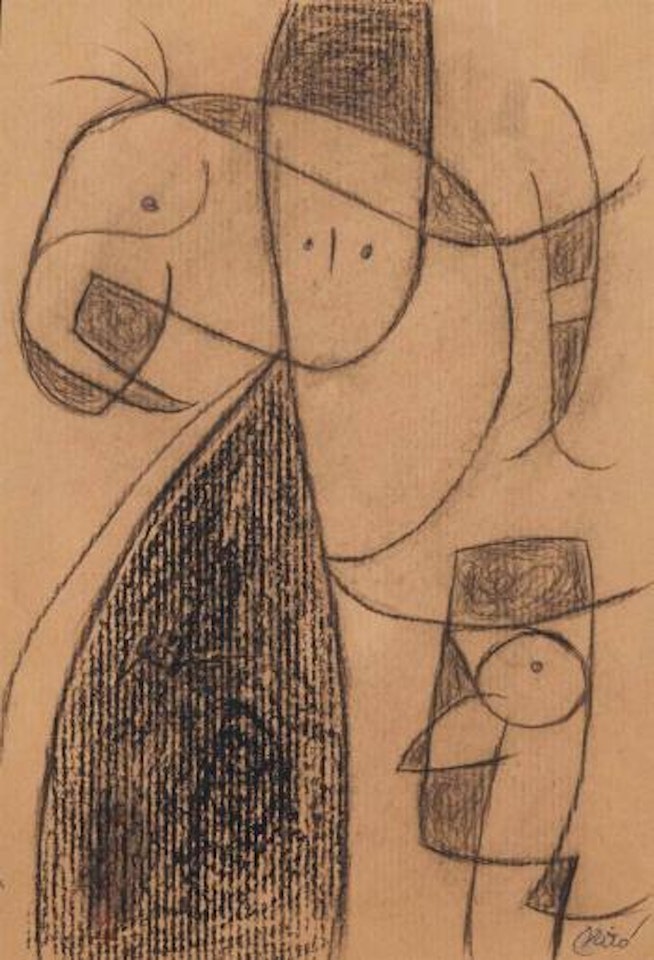 Personnages, oiseau by Joan Miró