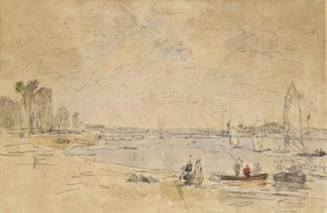 Bord de Seine à Argenteuil by Eugène Boudin