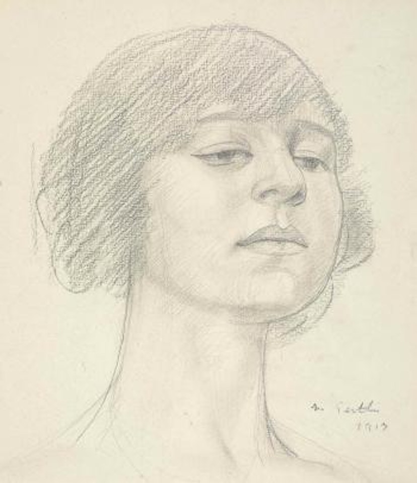 Head of Dora Carrington by Mark Gertler