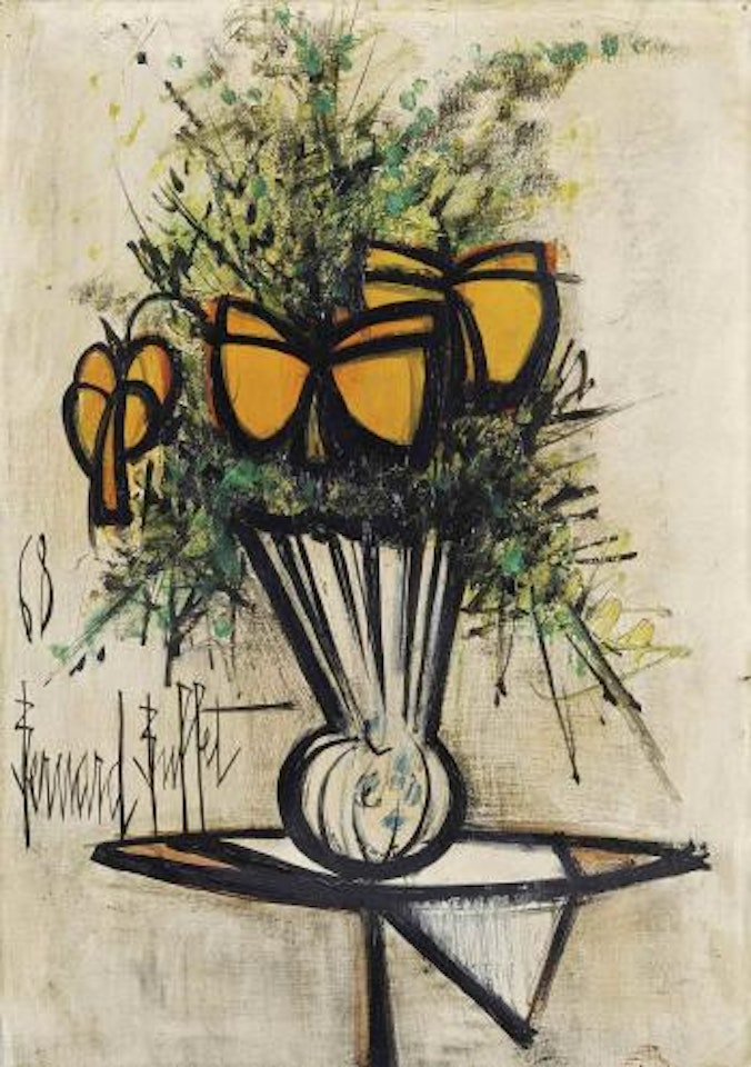 Fleurs papillon by Bernard Buffet