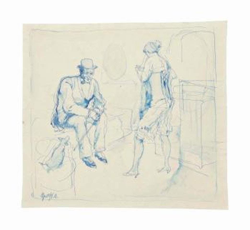 Interieur, Berlin-Südende by George Grosz