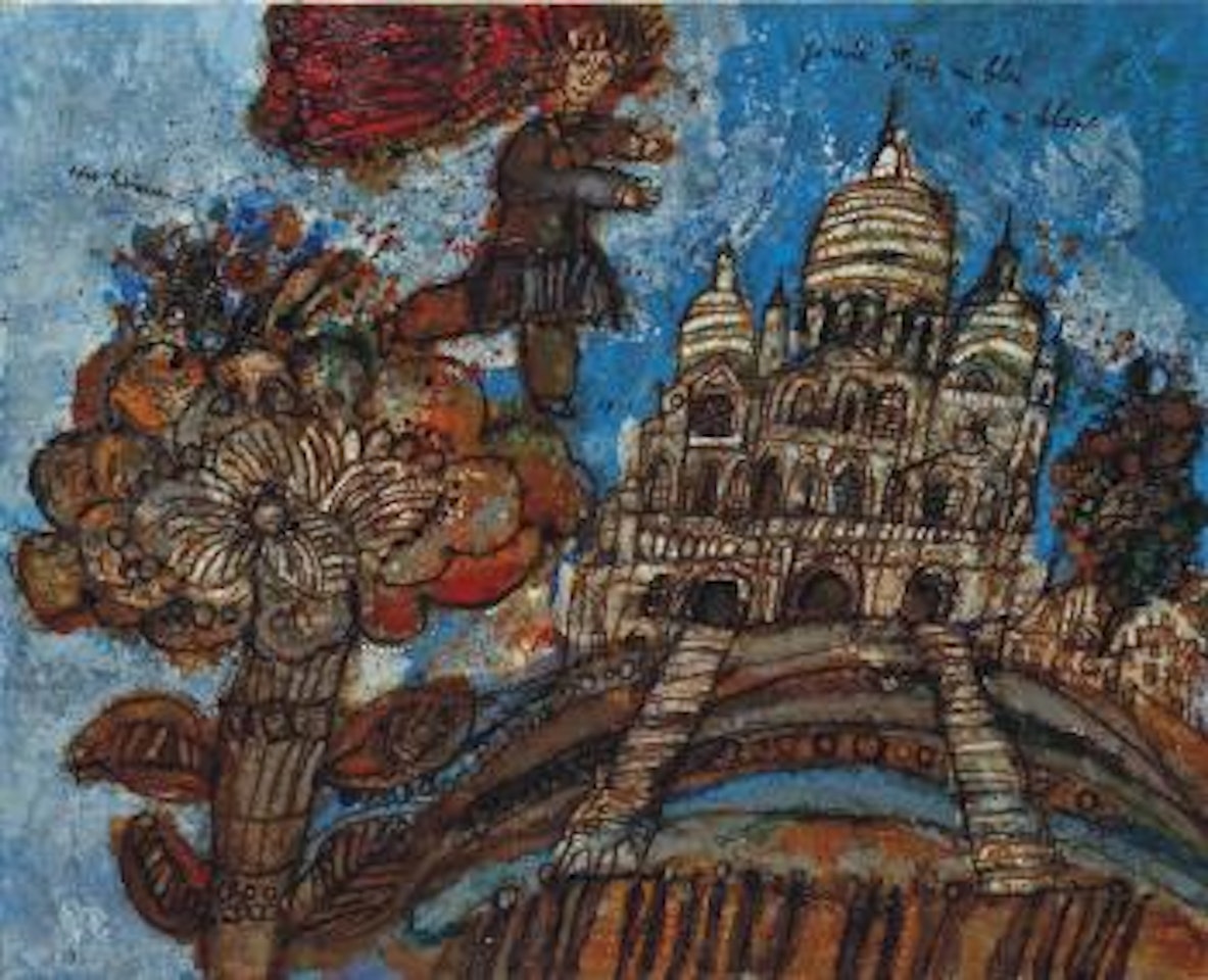 Je vois Paris en bleu et blanc by Théo Tobiasse