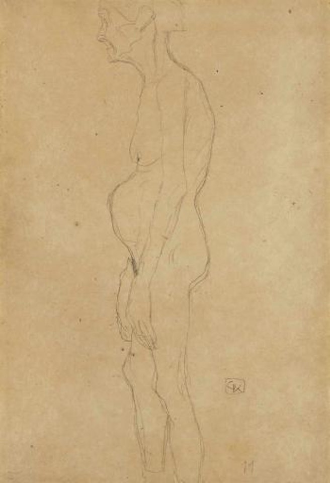 Studie einer alten Frau by Gustav Klimt