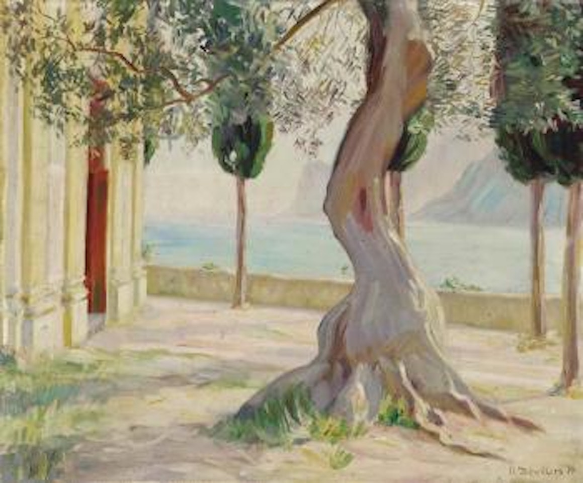 Ohne Titel (Olivenbaum am Gardasee) by Kurt Schwitters