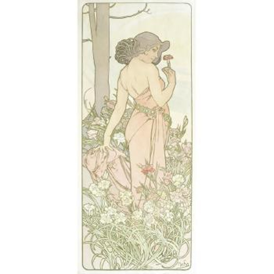The Carnation by Alphonse Mucha