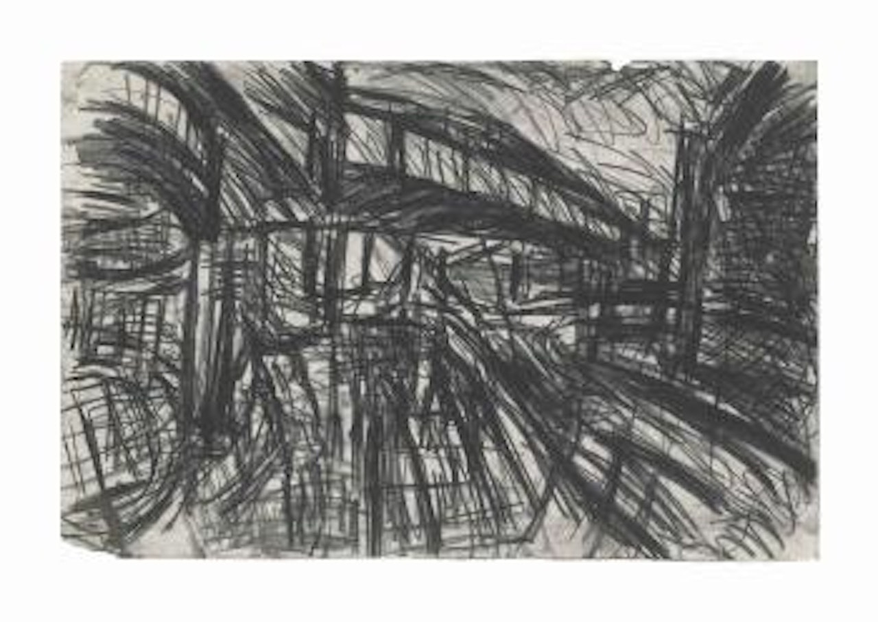 Outside Kilburn Underground by Leon Kossoff