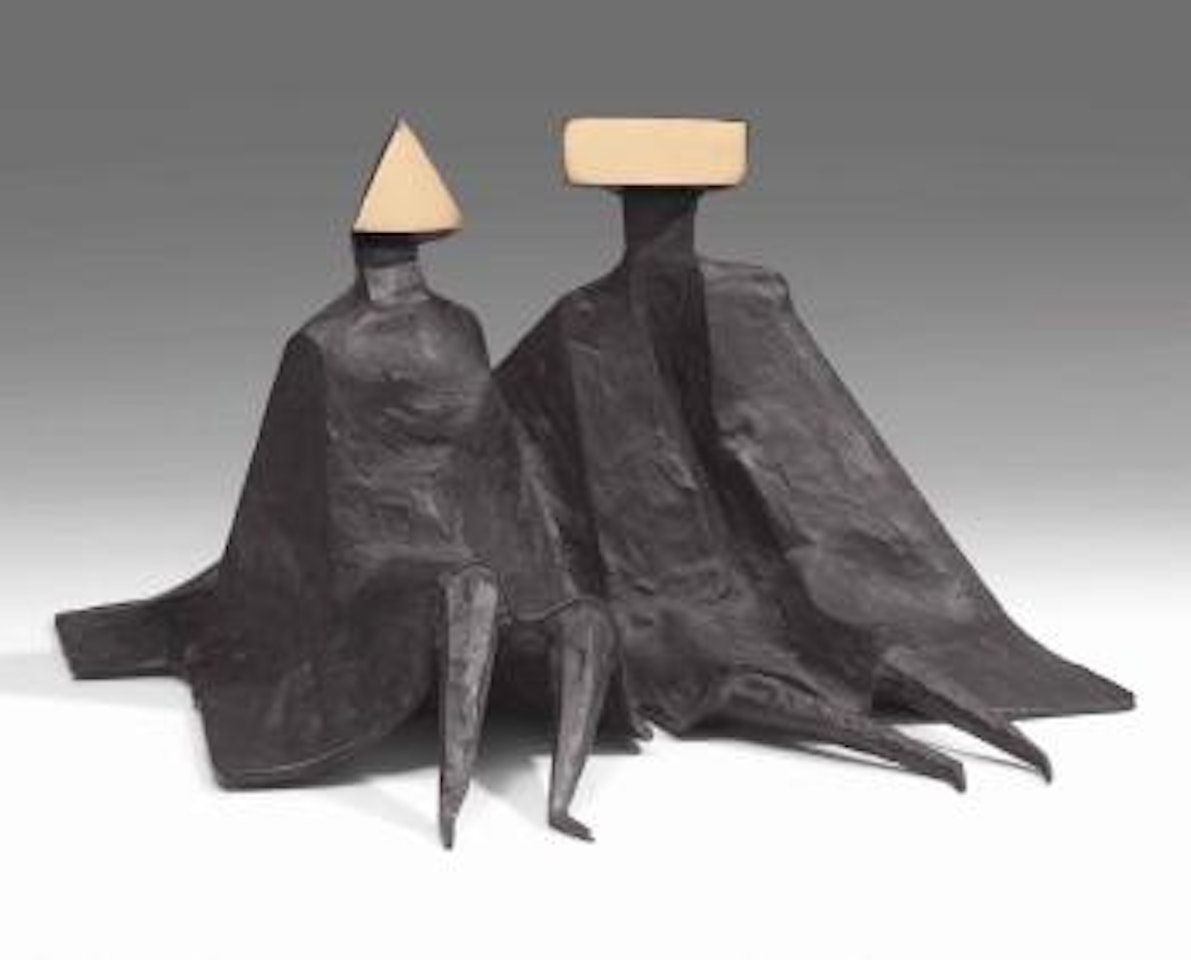 Sitting Couple in Robes III by Lynn Chadwick