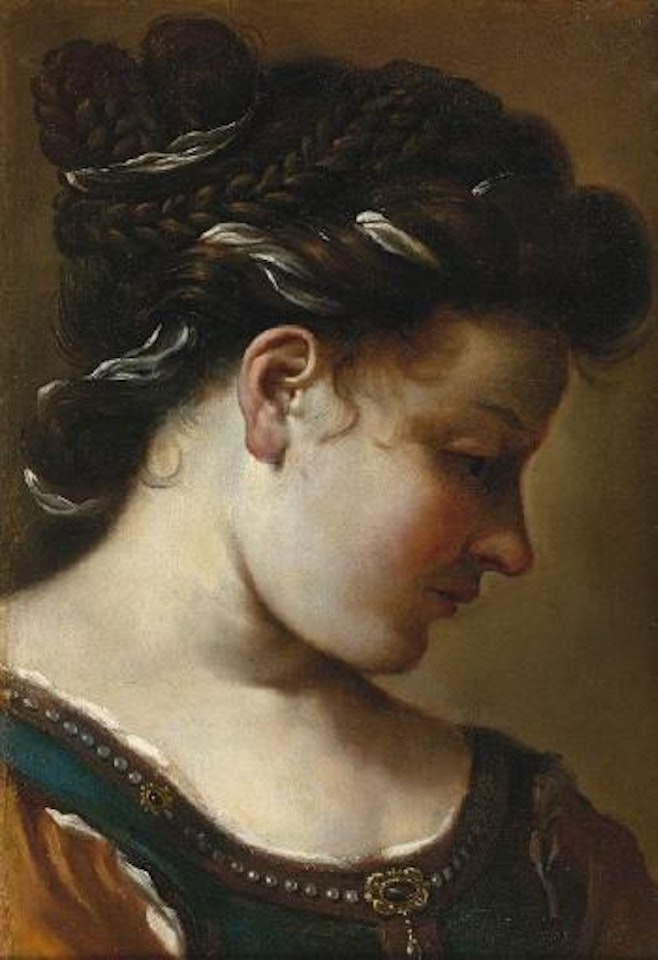 Profil de femme by Guercino