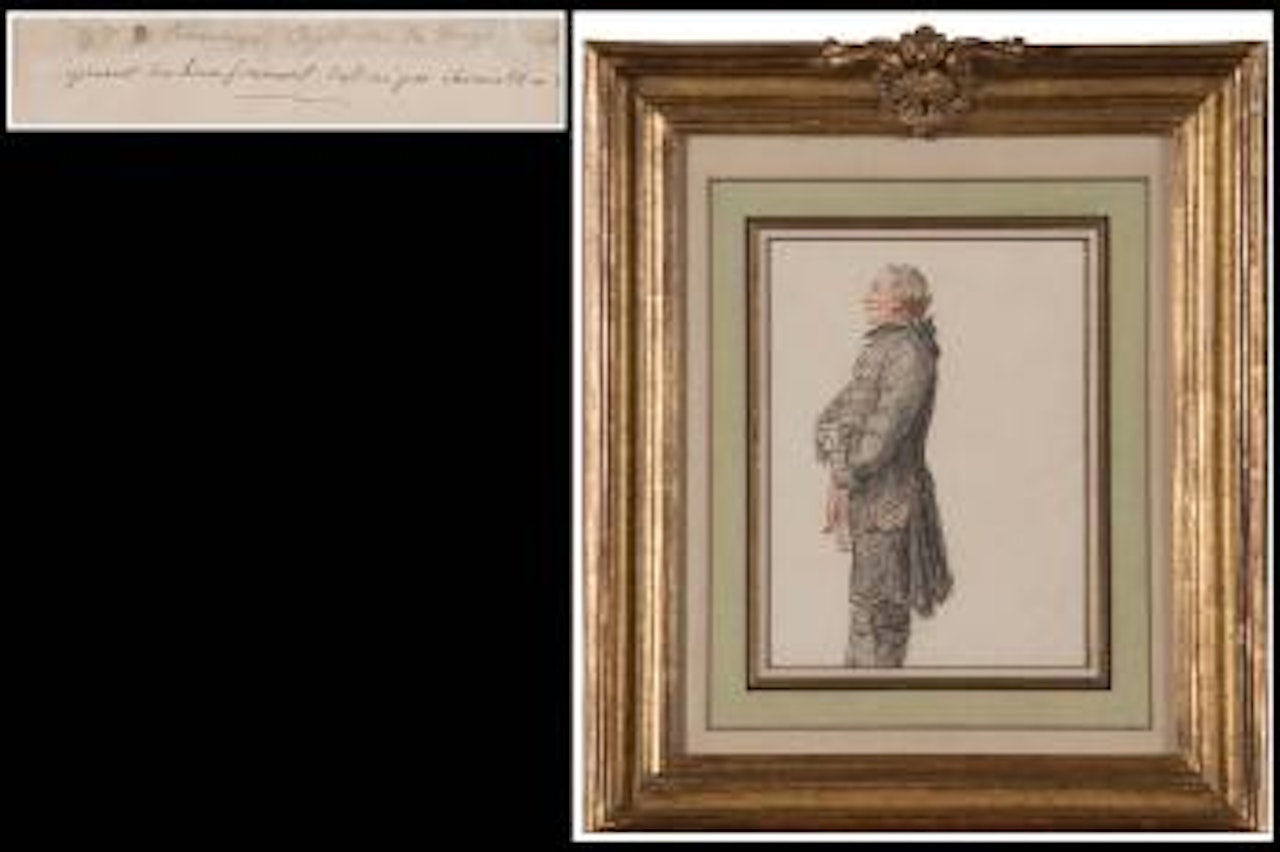 Portrait en pied de Victor de Saint-Martin, Seigneur de Tourempré, Capitaine d’une compagnie au Régiment de Charoft by Louis Carrogis Carmontelle