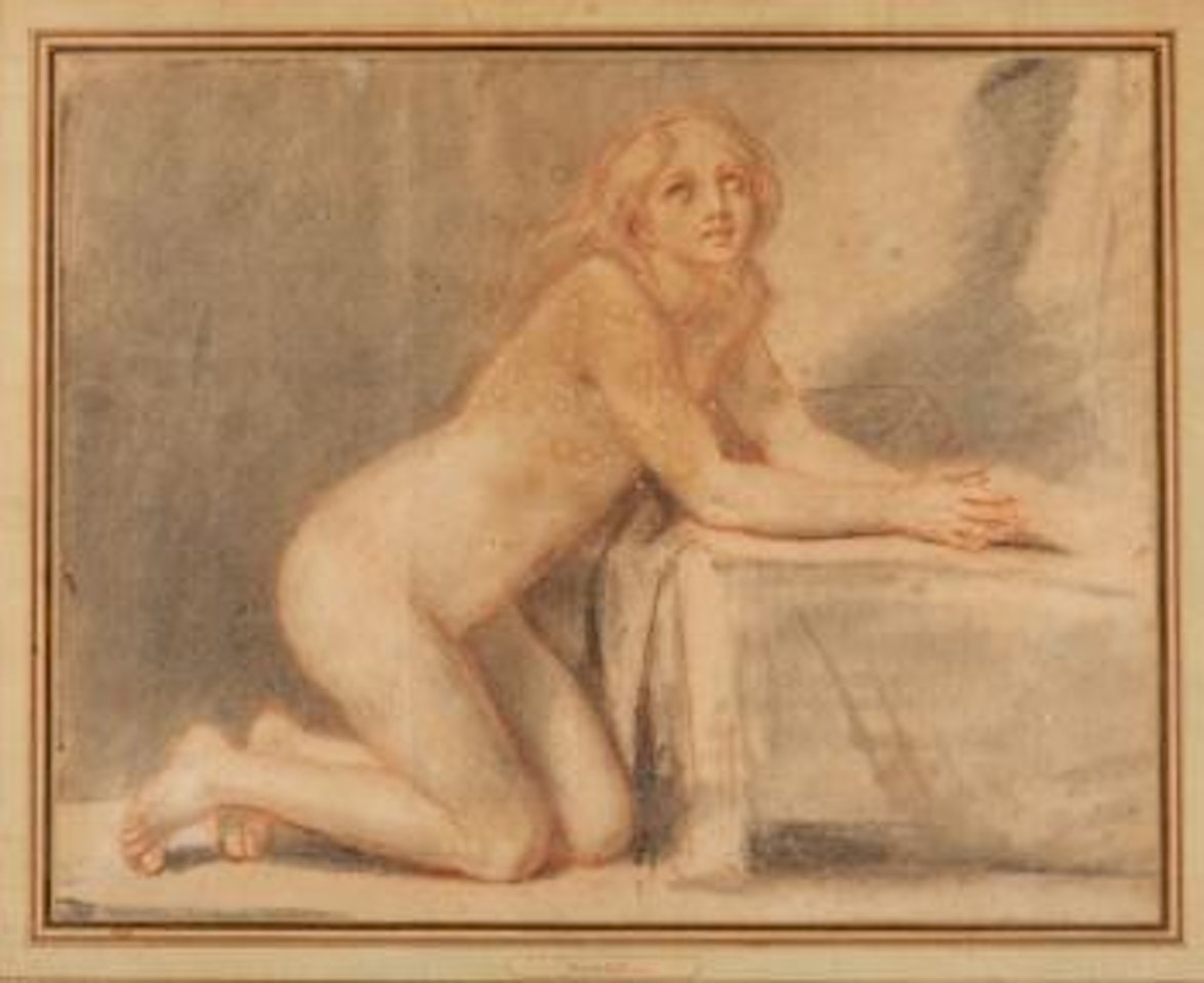 Etude pour une sainte Marie-Madeleine by Jean-Baptiste Greuze