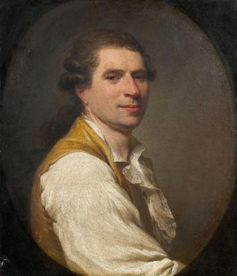 Portrait d'homme au gilet jaune by French School