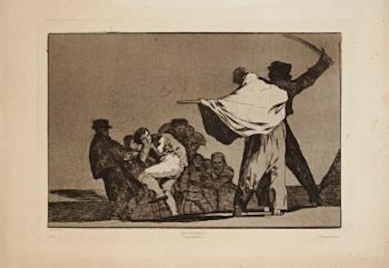 ¡Que Guerrero! by Francisco José de Goya