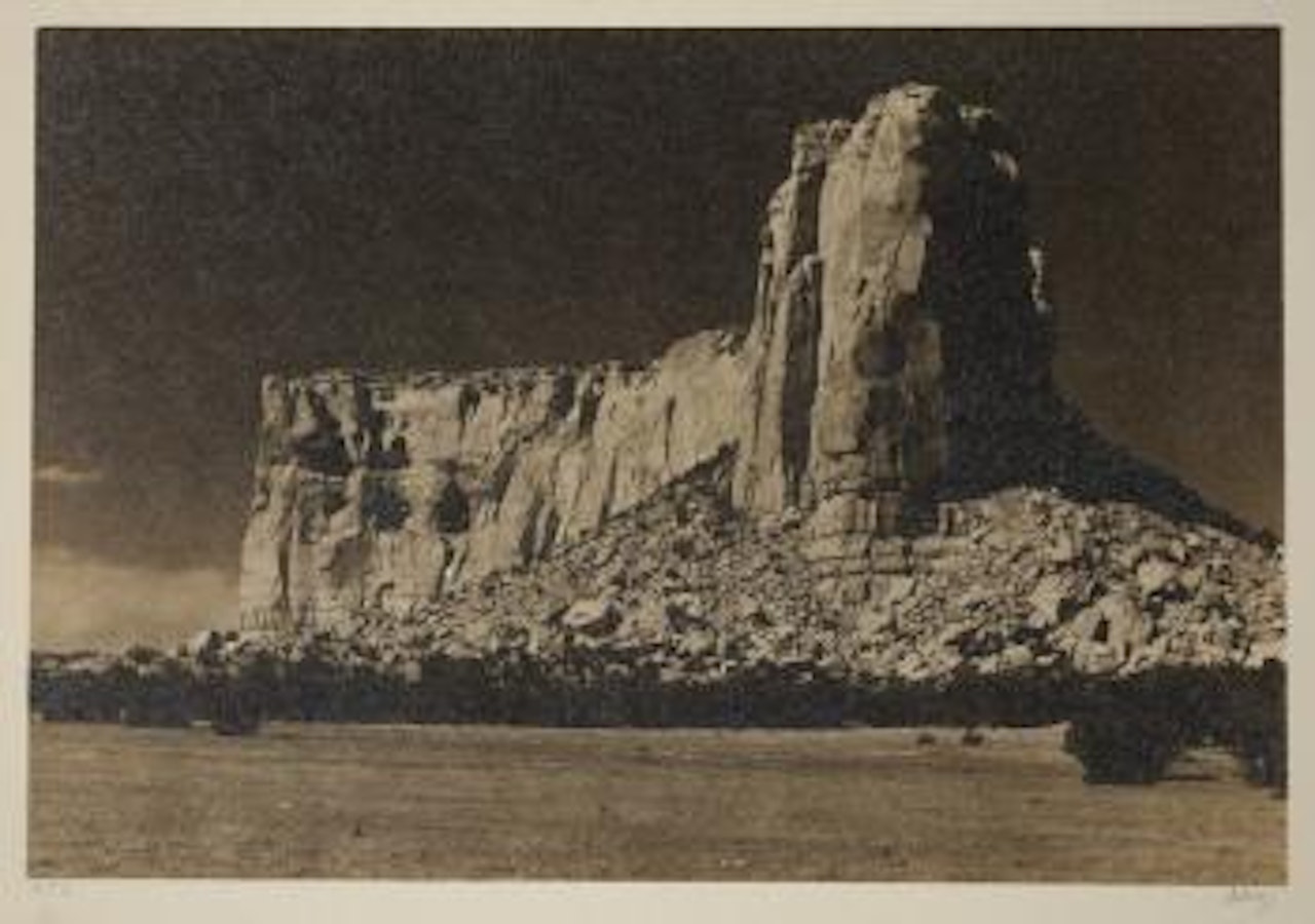 The enchanted mesa by Ansel Adams